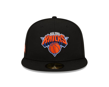 New Era Knicks 21-22 City Edition Alt 5950 Hat in Black - Front View