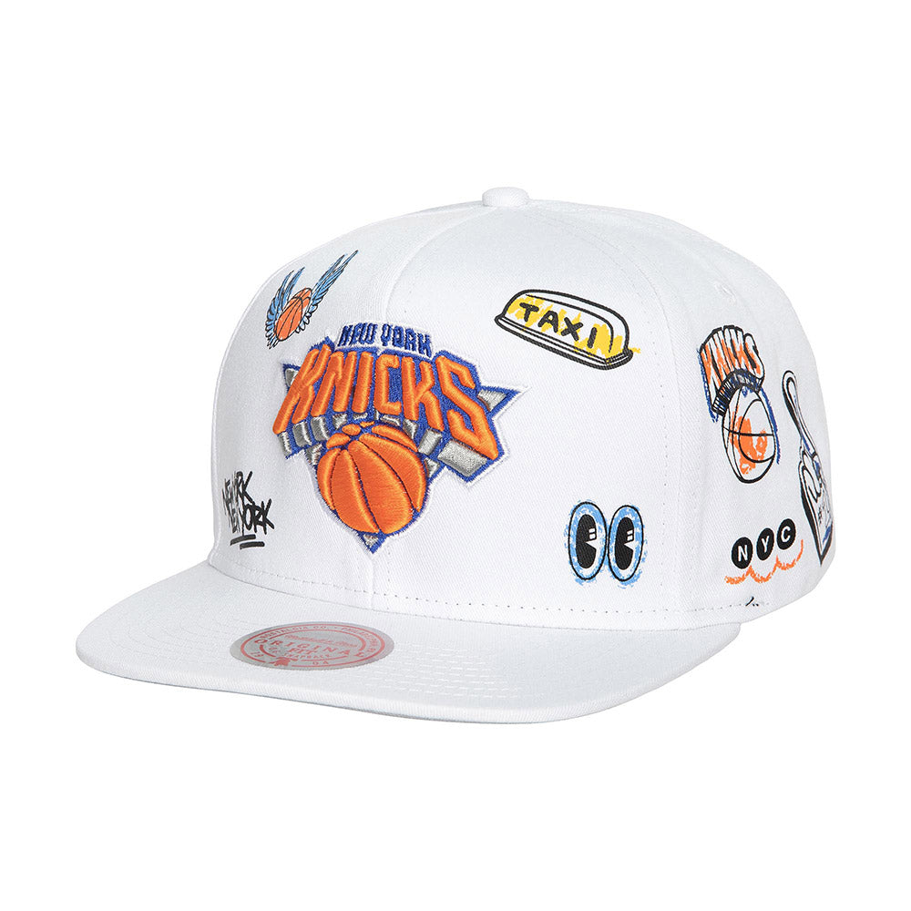 Lids New York Knicks Mitchell & Ness Hardwood Classics Pinstripe Snapback  Hat - White