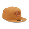 New Era Knicks Light Bronze Snapback Hat - Angled Right Side View