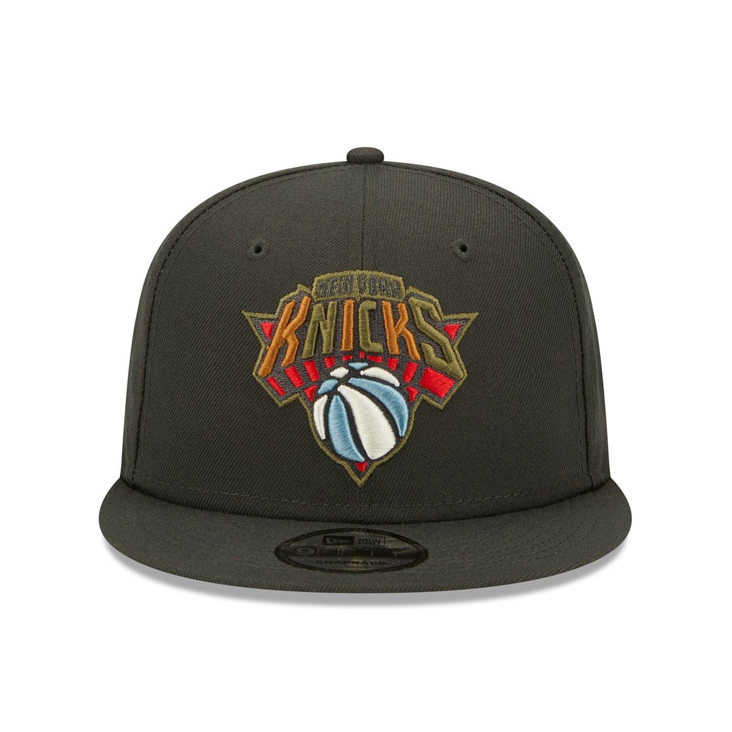 New Era Knicks Multi Color Logo Snapback - Front View
