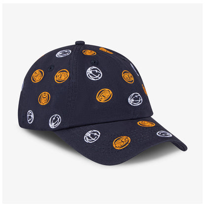 NYON X Knicks "Full Court" Dad Hat In Blue, Orange & White - Angled Right Side View