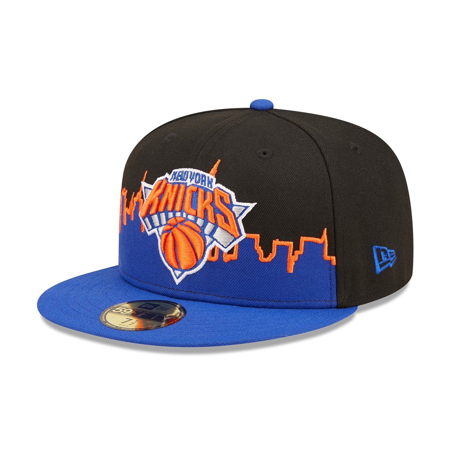 New York Knicks REAL GRAFFITI VIZA-PRINT Royal Fitted Hat
