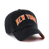 '47 Brand Knicks 22-23 City Edition Clean Up Hat In Black & Orange - Angled Right Side View