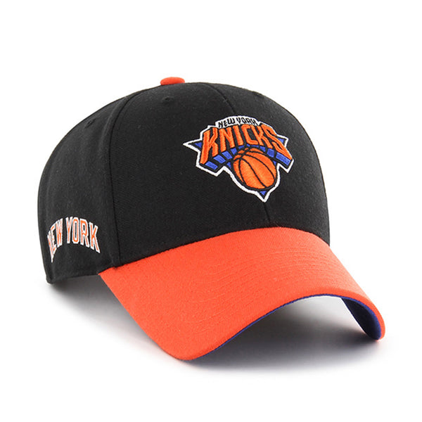 '47 Brand Knicks 23-23 City Edition MVP Hat In Black & Orange - Angled Right Side View