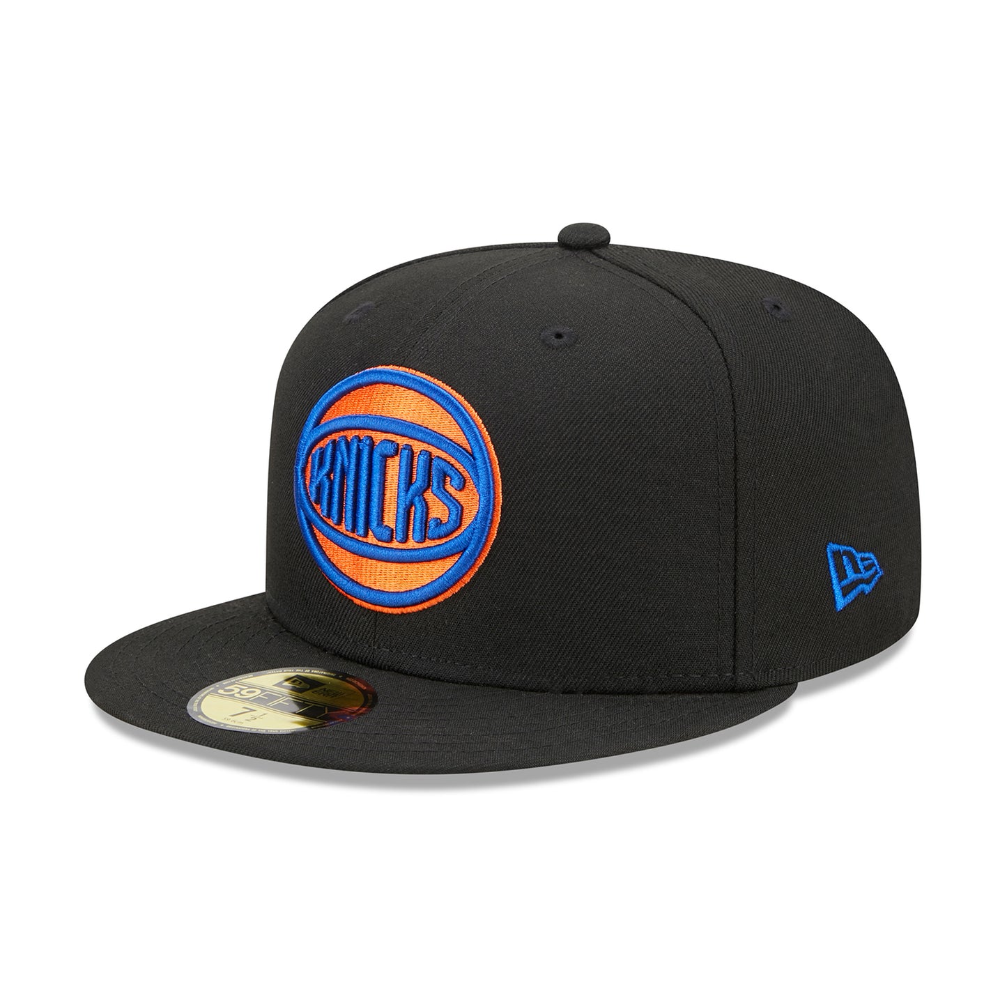 New Era Knicks City Edition 22-23 Alt Fitted Hat In Black - Angled Left Side View