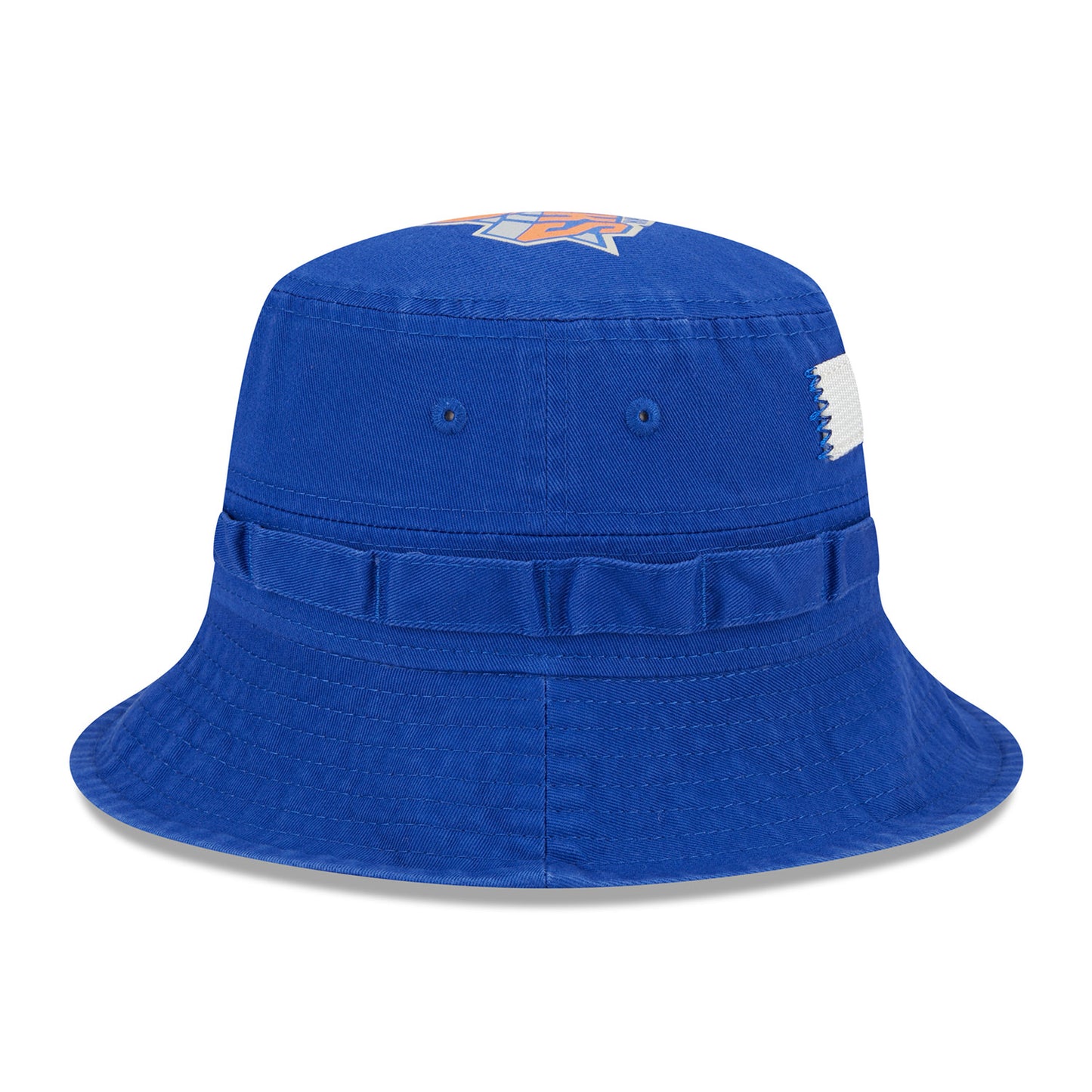 New Era Knicks Alpha Collection Bucket Hat In Blue - Side View 2