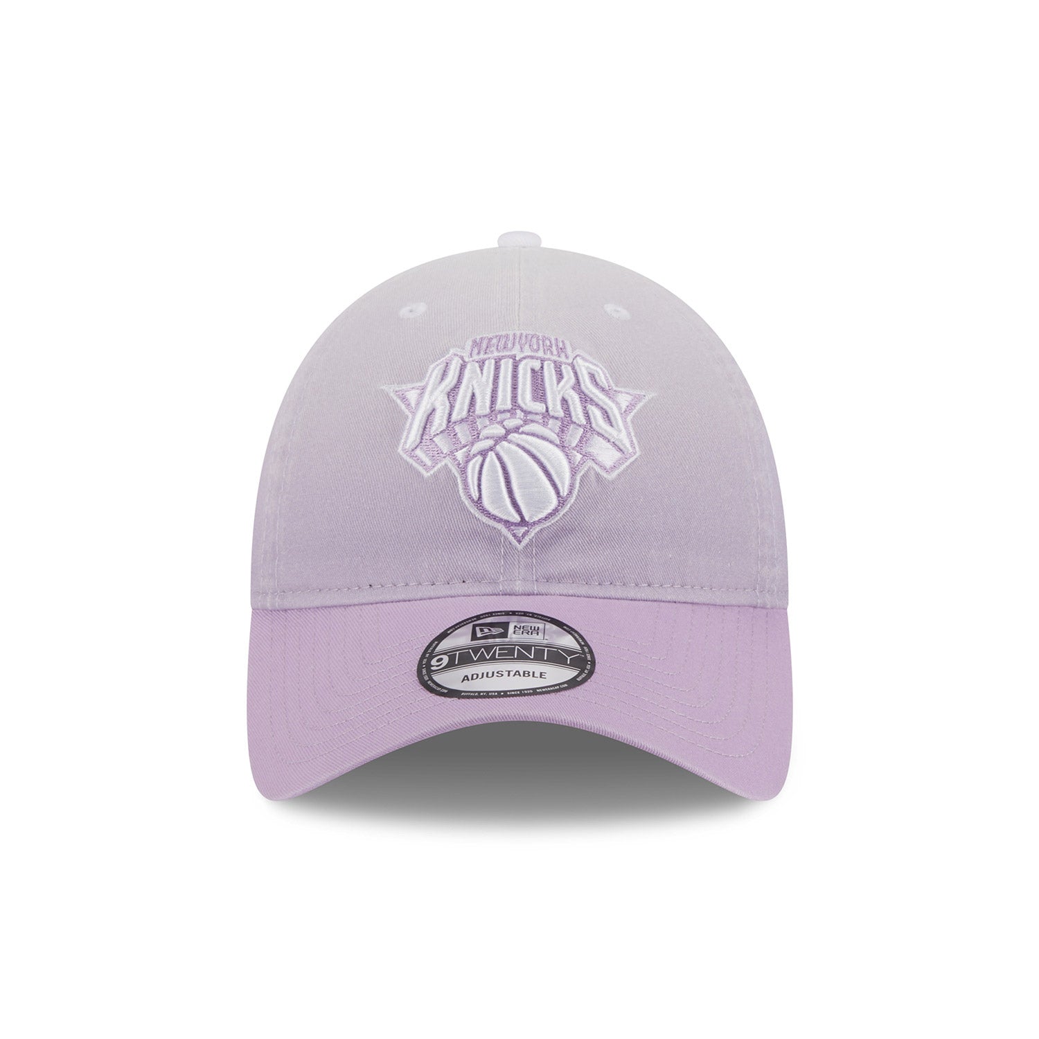 New Era Knicks Colorpack Ombre Purple Adjustable Hat - Front View