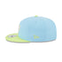 New Era Knicks Colorpack Two Tone Snapback Light Blue/Light Green Hat - Left Side View