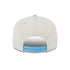 New Era Knicks Colorpack Two Tone Snapback Chrome/Light Blue Hat In White & Blue - Back View
