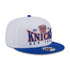 New Era Knicks Golf Crest Snapback Hat In Grey & Blue - Angled Right Side View