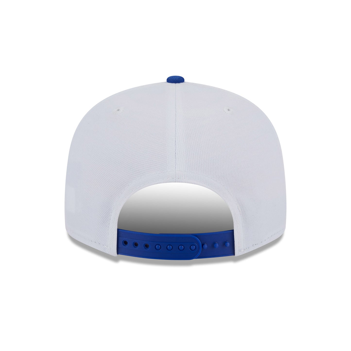 New Era Knicks Golf Crest Snapback Hat In Grey & Blue - Back View