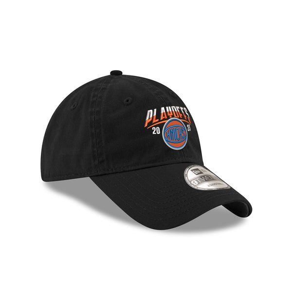 New Era Knicks 22-23 Playoff Ball Logo 920 Hat - In Black - Right View