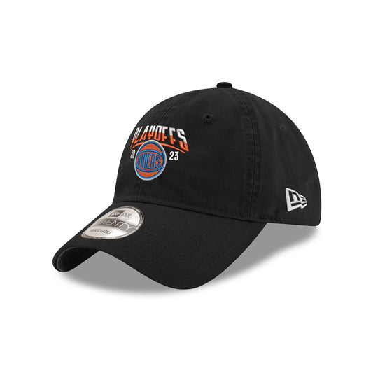 New Era Knicks 22-23 Playoff Ball Logo 920 Hat - In Black - Left View
