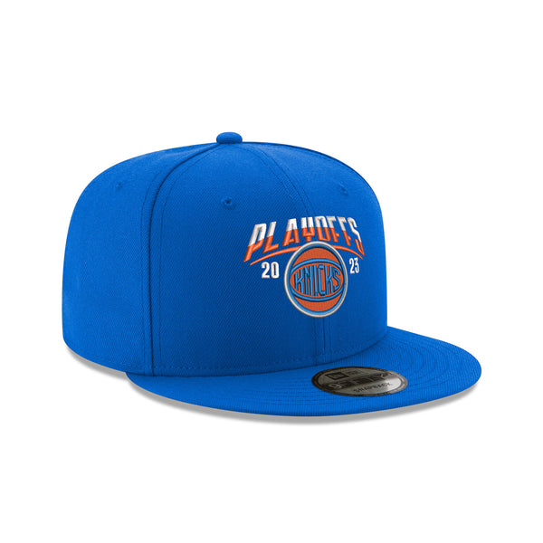 New Era Knicks 22-23 Playoff Ball Logo 950 Snapback - In Blue - Right View