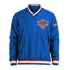 New Era Knicks Pullover Jacket in Blue - Front View
