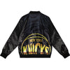 Mitchell & Ness Knicks Big Face 4.0 Satin Jacket In Black & Gold - Back View
