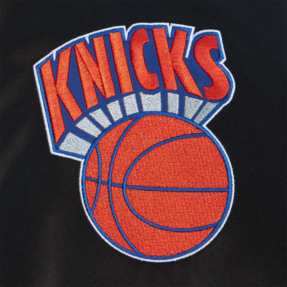 Mitchell & Ness Knicks Origins Varsity Satin Jacket - Detail View