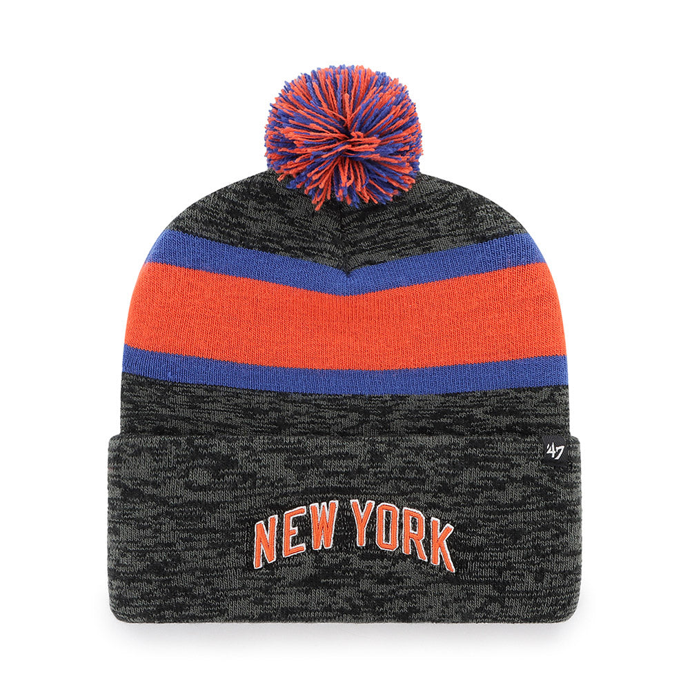 New York Giants '47 Legacy Bering Cuffed Knit Hat with Pom - Navy