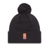 New Era Knicks City Edition 22-23 Alt Knit Hat In Black - Back View
