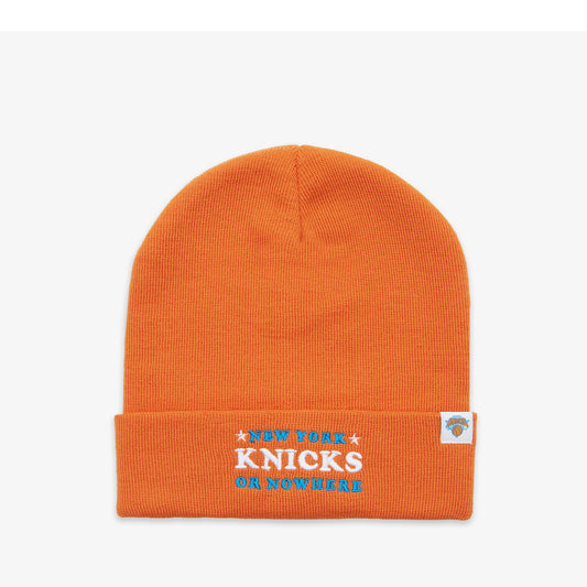 NYON x Knicks "Heyday" Beanie In Orange - Front View