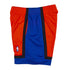 Mitchell & Ness Knicks 1998 Reload Shorts in Blue and Red - Left Side View