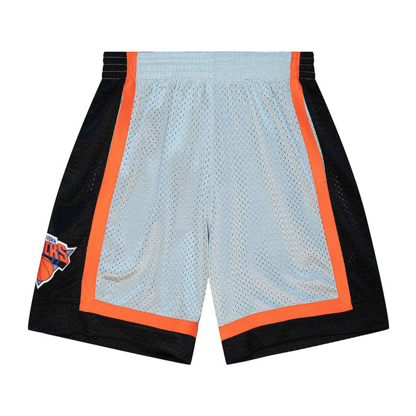 Knicks Mitchell & Ness 75th Silver Swingman Short in Grey - Front View