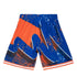 Mitchell & Ness Knicks Hyper Hoops Swingman Short In Blue, Orange & White - Back View