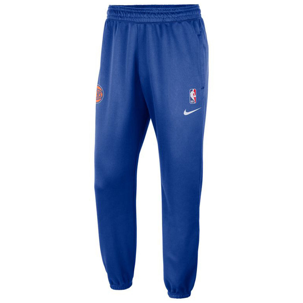 Nike Knicks Spotlight Pants In Blue - Front View