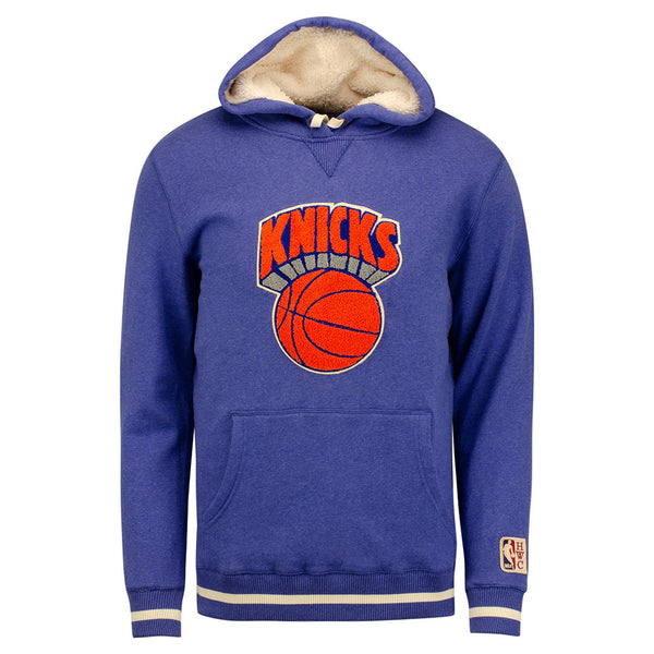 Men's Knicks Home Stretch Hoodie in Purple - Front View