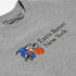 Knicks Extra Butter x Mitchell & Ness Origin Crewneck in Grey - Front View Close Up
