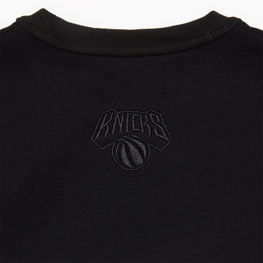 NYON X KNICKS CLASSIC NYK CREW in Black - Back View Close Up