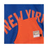Mitchell & Ness Knicks Big Face Hoodie 5.0 In Blue & Orange - Zoom View On Front Graphic