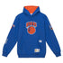 Mitchell & Ness Knicks Origins Hoodie In Blue- Front View