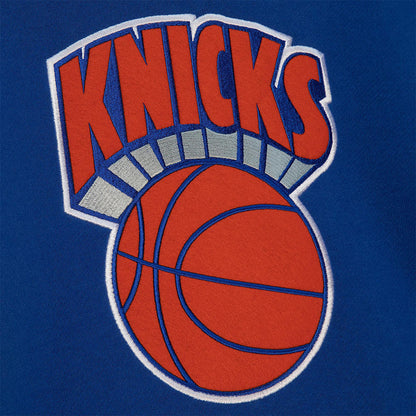 Mitchell & Ness Knicks Origins Hoodie - Up Close Front View