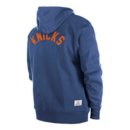 New Era Knicks Alpha Collection Hood In Blue - Back Right Side View