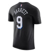 RJ Barrett Nike City Edition Name & Number T-Shirt in Black - Back View