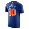 Julius Randle Nike Icon Name & Number Tee in Blue - Back View
