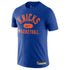 Nike Knicks On Court Practice Tee Royal in Blue - Front View