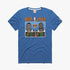 Homage Knicks Sprewell and Houston NBA Jam T-Shirt in Blue - Front View