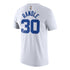 Knicks Julius Randle Nike Classic Name & Number Tee in White - Back View