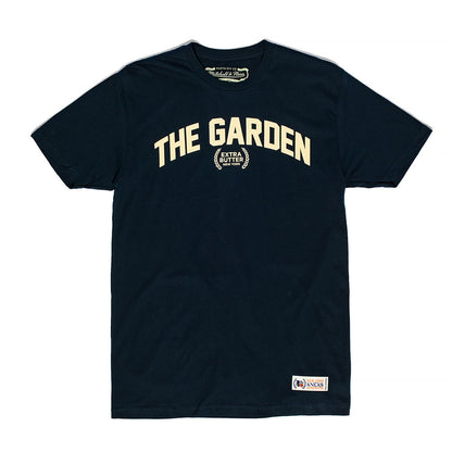 Knicks x Extra Butter x Mitchell & Ness Garden Arc Tee in Black - Front View