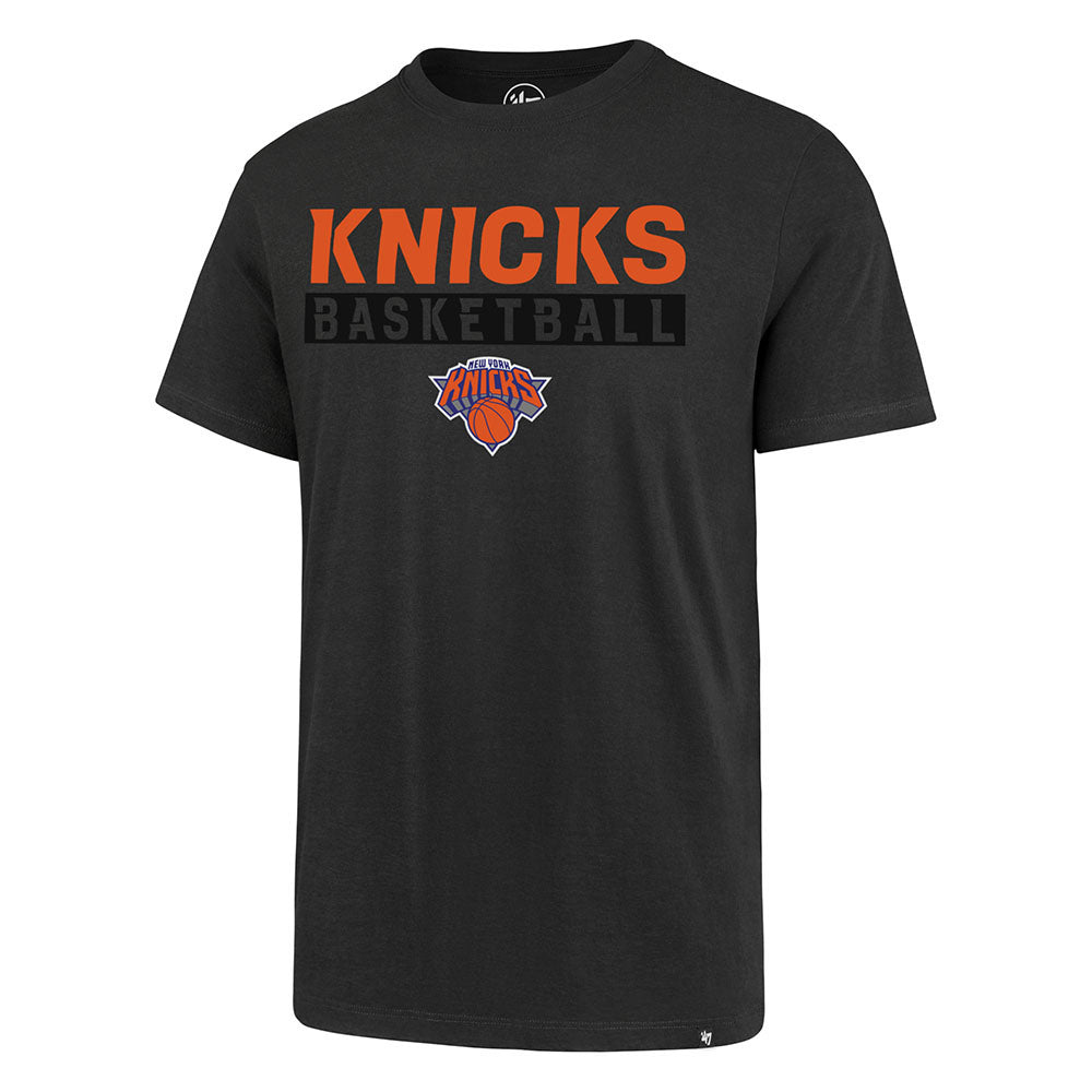 47 Brand Knicks Dark Ops Tee in Black - Front View