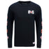 Mitchell & Ness Knicks 75th Anniversary Long Sleeve Tee in Black - Front View