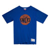 Mitchell & Ness Knicks Legendary Slub Tee in Blue - Front View