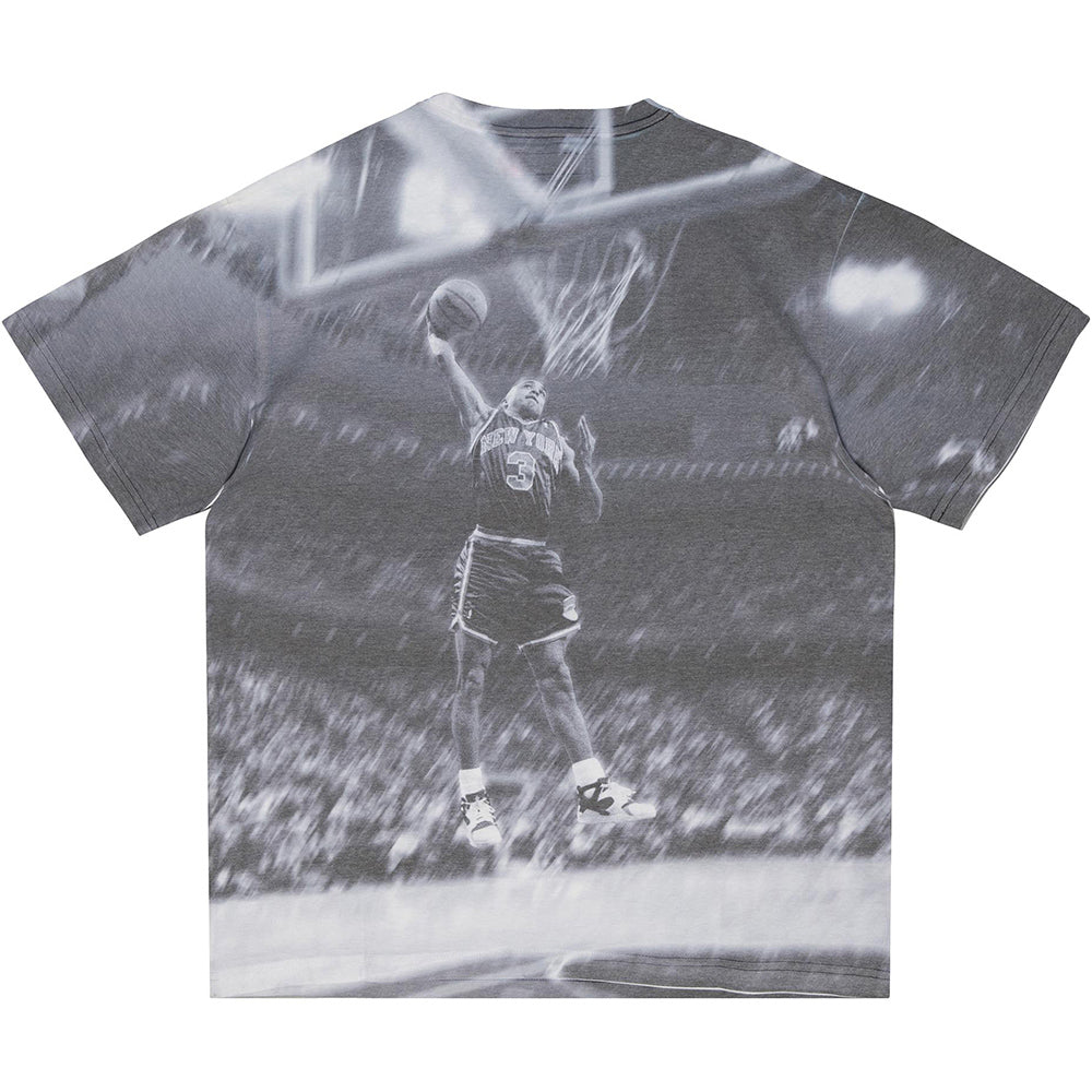 Mitchell & Ness Knicks John Starks Sublimated Tee In Grey - Back View