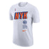 Nike Knicks NYK Block Tee In White - Front View