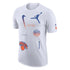 Nike Knicks 22-23 Statement Courtside Tee In White - Front View
