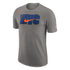New York Knicks Nike City Edition 22-23 Grey Wordmark Tee - Front View