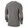 New York Knicks Nike City Edition 22-23 NYC Longsleeve Tee In Grey - Back View