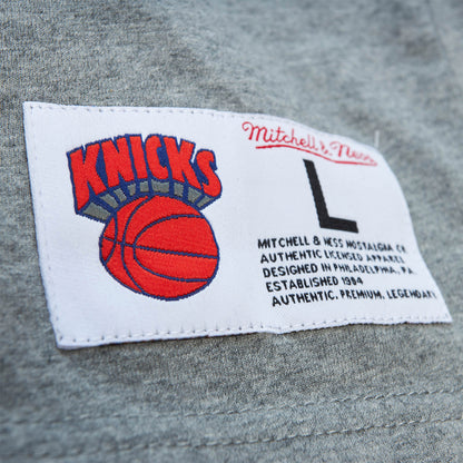 Mitchell & Ness Knicks City Collection Tee In Grey - Zoom View On Hip Tag